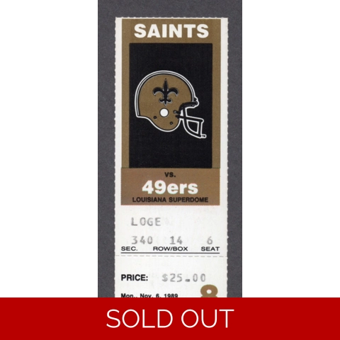 Joe Montana 200th TD PASS New Orleans Saints vs San Francisco 49ers 1989-10-08 FULL Season Ticket Jerry Rice TD 58